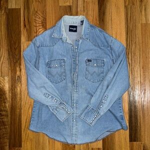 Wrangler Light Blue Denim Shirt